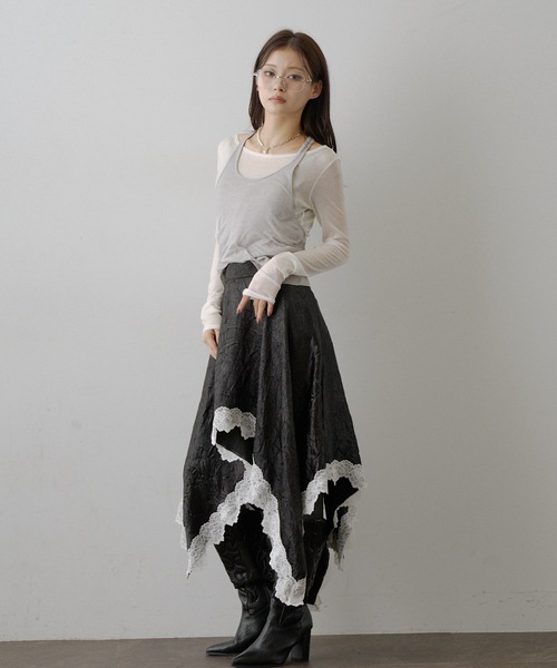 VIOLETTA（ヴィオレッタ） tシャツ アメスリレイヤードシアートップス