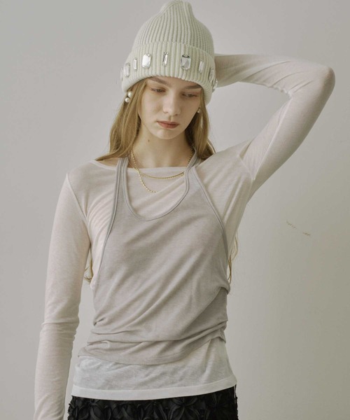 VIOLETTA（ヴィオレッタ） tシャツ アメスリレイヤードシアートップス