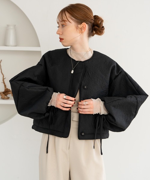 hinari（ヒナリ） ジャケット FREE ブラック レディース : ZOZOTOWN