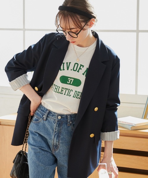 極美品✨ESCADA エスカーダ 紺ブレザー ダブル 金ボタン ネイビー 極美品✨ESCADA エスカーダ 紺ブレザー ダブル 金ボタン