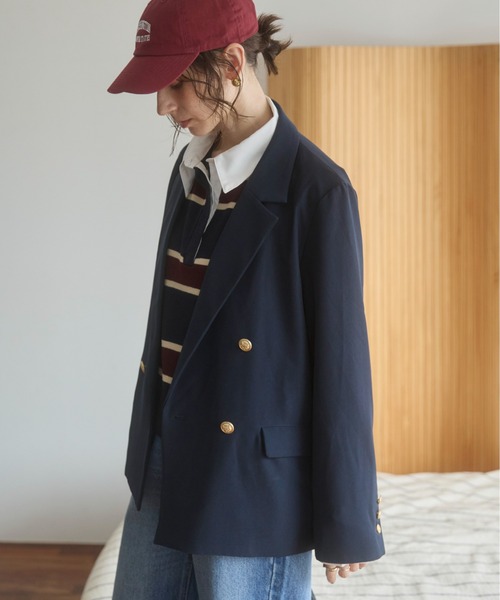 ANGIE ジャケット テーラードジャケット 「S/Mサイズ展開」ゴールド