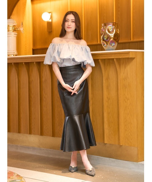 「Darich」 半袖ブラウス FREE サックスブルー レディース_画像9