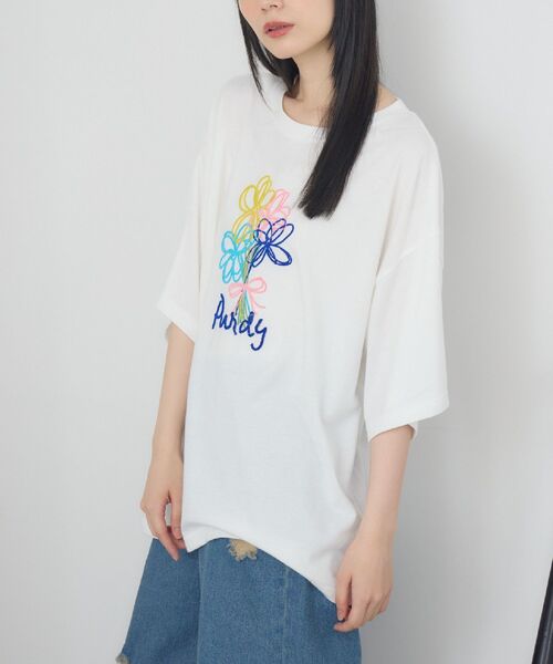 RETROGIRL tシャツ 花刺繍BIGTEE レディース : ZOZOTOWN Yahoo