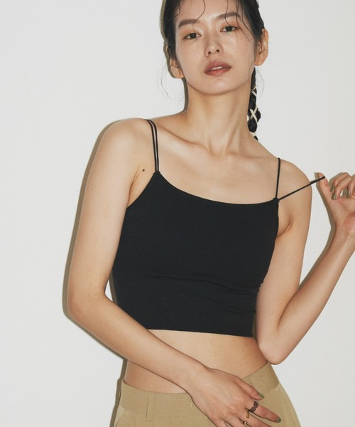 un/neu キャミソール ダブルストラップカップ付きインナー