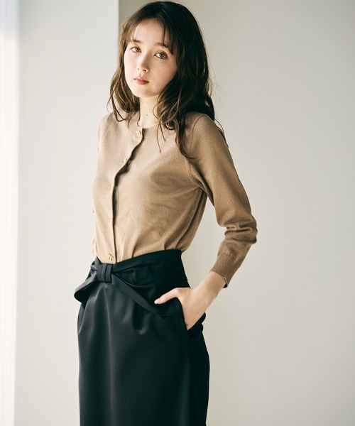 Audie a Muses（オーディア ミューズ） カーディガン ミニビジュー釦