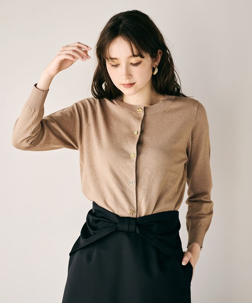 Audie a Muses（オーディア ミューズ） カーディガン ミニビジュー釦