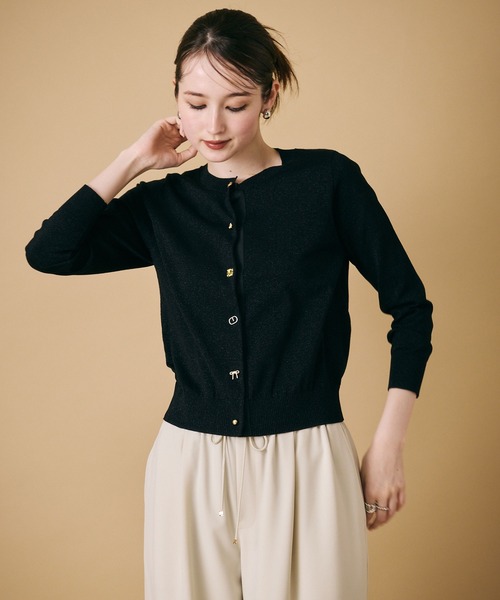 Audie a Muses（オーディア ミューズ） カーディガン ミニビジュー釦