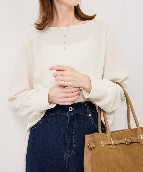 トップス Reee ROPE' PICNIC（ロペ ピクニック） tシャツ エアリーカットジョーゼット