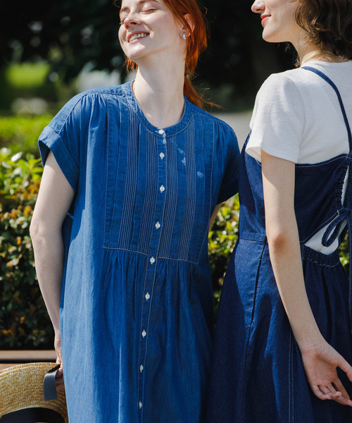 URBAN RESEARCH Sonny Label 半袖ワンピース FREE ブルー レディース