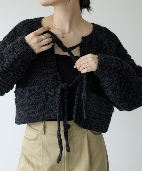IENA LA BOUCLE（イエナラブークル） カーディガン デフォルメハンド 
