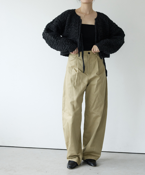 IENA LA BOUCLE（イエナラブークル） カーディガン デフォルメハンド