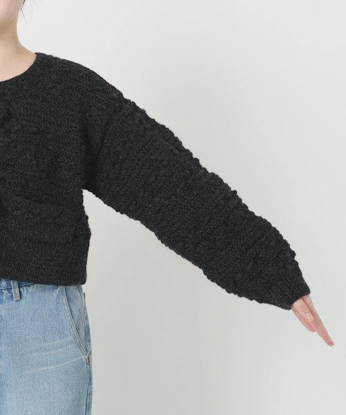 IENA LA BOUCLE（イエナラブークル） カーディガン デフォルメハンド 