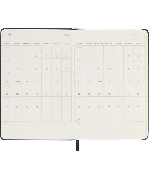 MOLESKINE（モレスキン） 手帳 2026年 1月始まり 12ヵ月 デイリー
