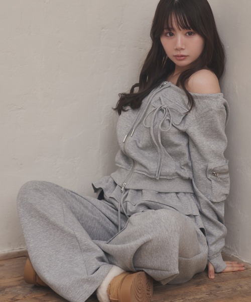M DOLLY トレーナー スウェット ribbon voce sweat tops/リボン 
