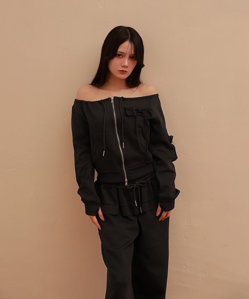 M DOLLY トレーナー スウェット ribbon voce sweat tops/リボン 