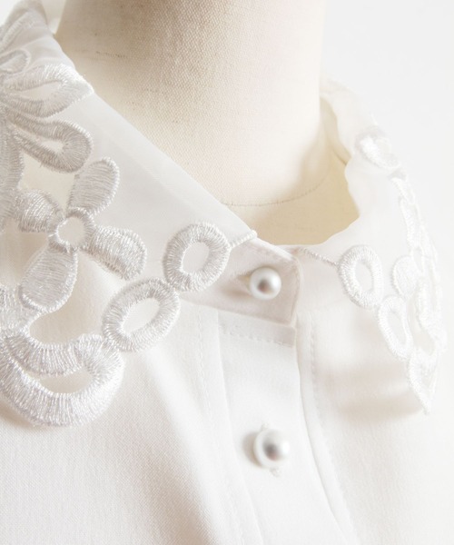 「tocco closet」 半袖ブラウス M ブラック レディース_画像3