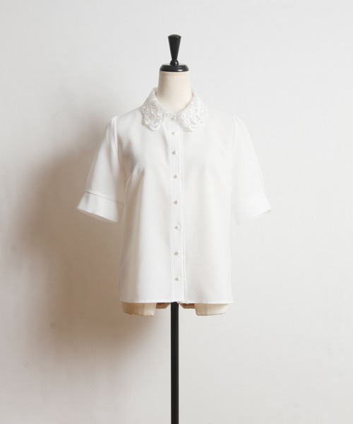 「tocco closet」 半袖ブラウス M ブラック レディース_画像5