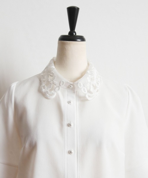 「tocco closet」 半袖ブラウス M ブラック レディース_画像8