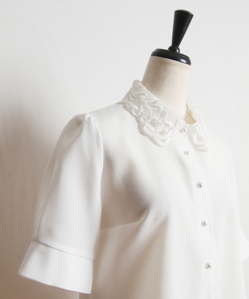 「tocco closet」 半袖ブラウス M ブラック レディース_画像9