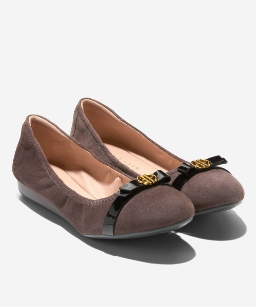 極美品　コールハーン　トバ　ボウ　バレエ COLE HAAN（コールハーン） バレエシューズ パンプス トバ ボウ バレエ