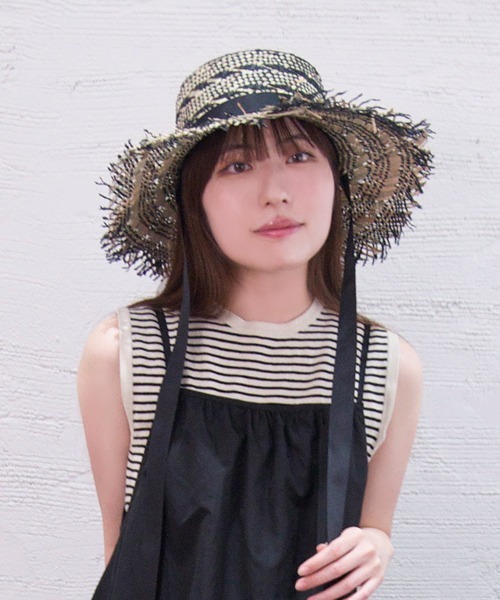 「polcadot」 ハット FREE ブラック レディース_画像9