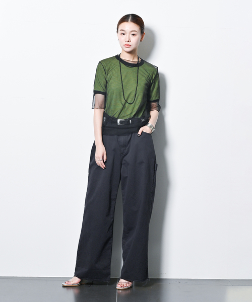 「CITYSHOP」 半袖Tシャツ FREE ブラック レディース_画像5