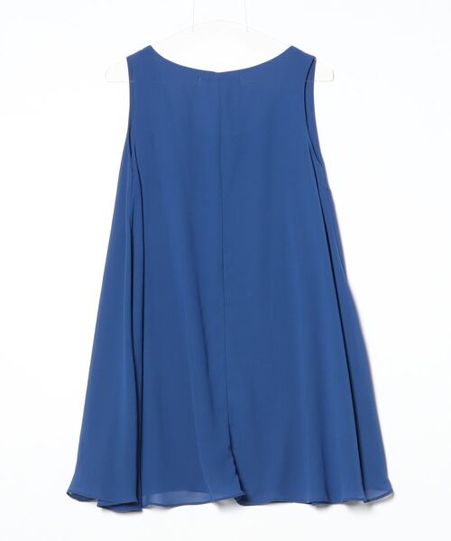 「PLAIN CLOTHING」 ノースリーブブラウス - ブルー レディース_画像2
