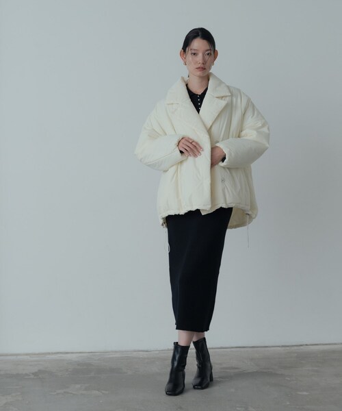 INDIVI GALLEST コート アウター パディングフォルムコート レディース 