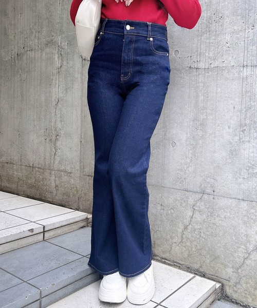 INGNI（イング） ジーンズ デニム デニムパンツ 「WEB限定」フレア 
