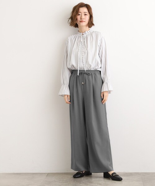 grove（グローブ） ワイドパンツ パンツ きれい見えとリラックス感を