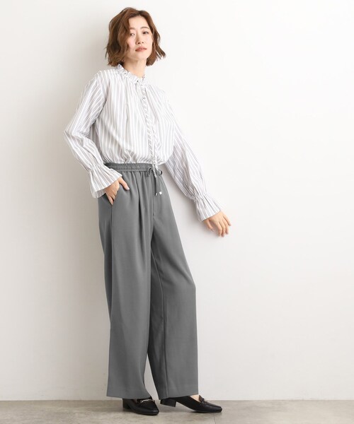 grove（グローブ） ワイドパンツ パンツ きれい見えとリラックス感を