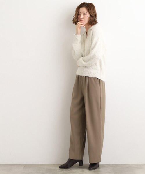 grove（グローブ） ワイドパンツ パンツ きれい見えとリラックス感を
