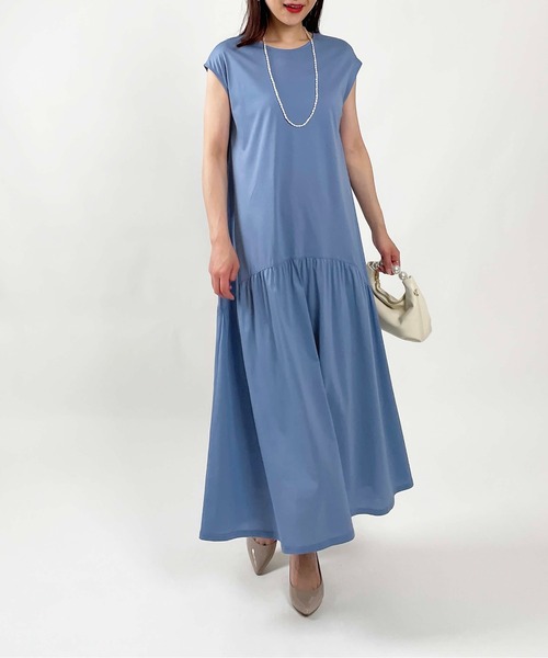 「PICCIN」 ノースリーブワンピース M ブラック レディース_画像6