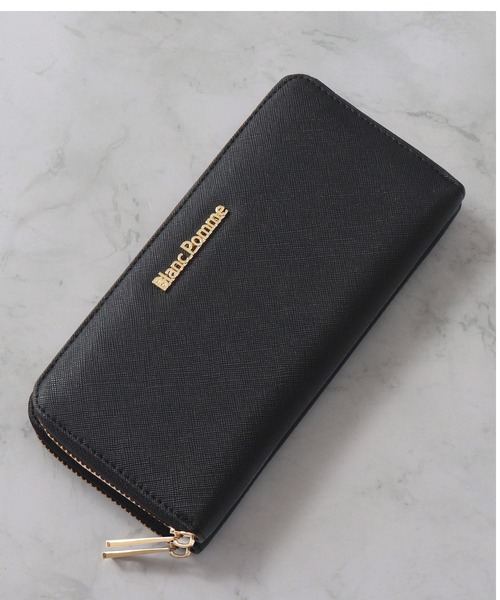 Blanc Pomme（ブランポム） 財布 ゴールドプレート長財布 レディース