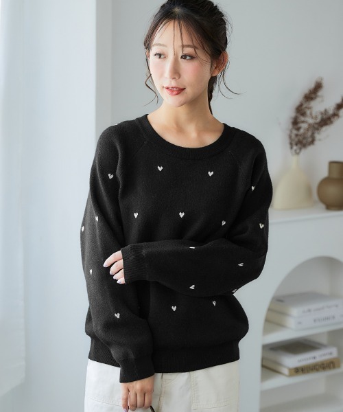 【美品】大きいサイズBlack&White レディースセーター SMILELAND ニット セーター 「大きいサイズ」もちもち素材毎日