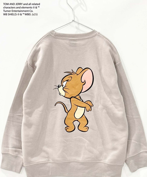 トレーナー キッズ TOM＆JERRY オーバーサイズ 子供服 男の子 女の子