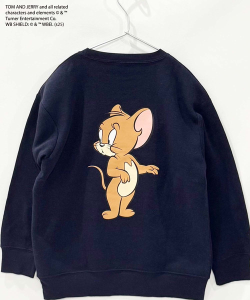 トレーナー キッズ TOM＆JERRY オーバーサイズ 子供服 男の子 女の子