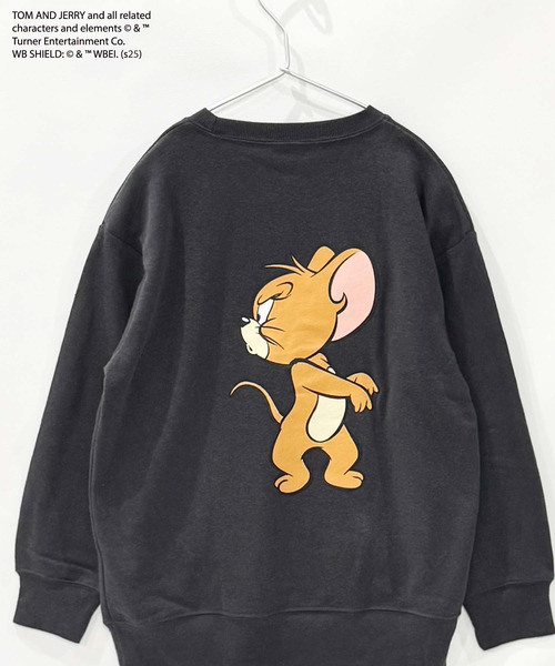 トレーナー キッズ TOM＆JERRY オーバーサイズ 子供服 男の子 女の子