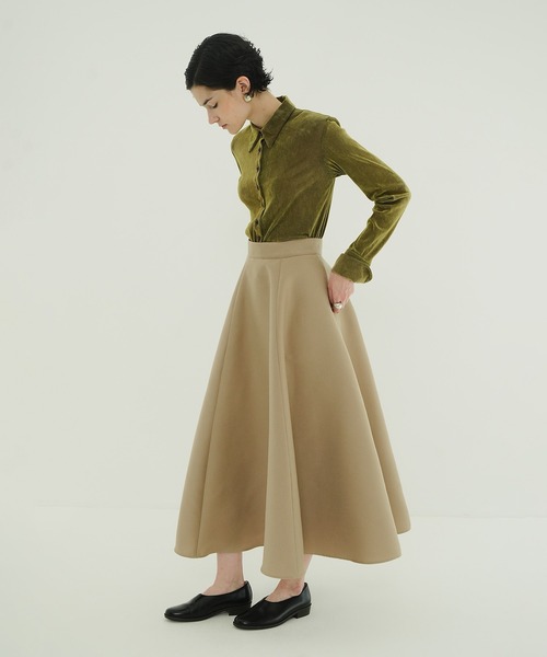 CLANE（クラネ） ブラウス シャツ TULLE FLOCKY SHIRTS レディース