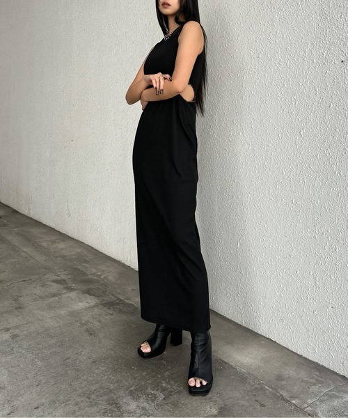 LVEU.（ラブユ） ノースリーブワンピース FREE ブラック レディース