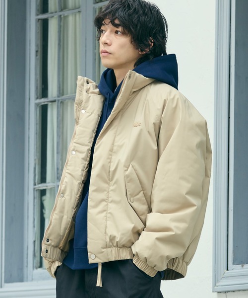 ダウンジャケット LACOSTE 防水テックパディングジャケット 50/M