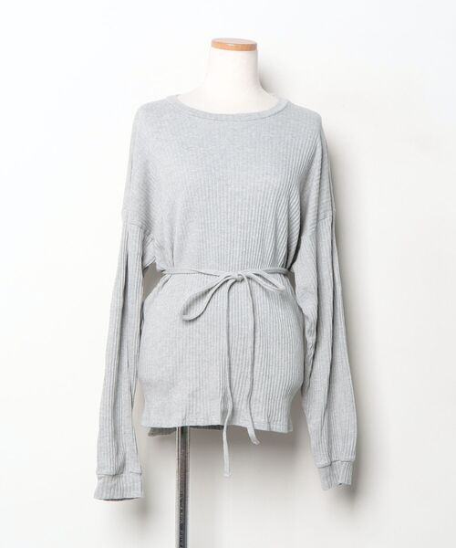 BASERANGE（ベースレンジ） 長袖ニット X-SMALL グレー レディース