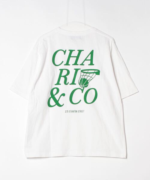 「CHARI&CO」 半袖Tシャツ「BAYFLOWコラボ」 MEDIUM ホワイト メンズ_画像2