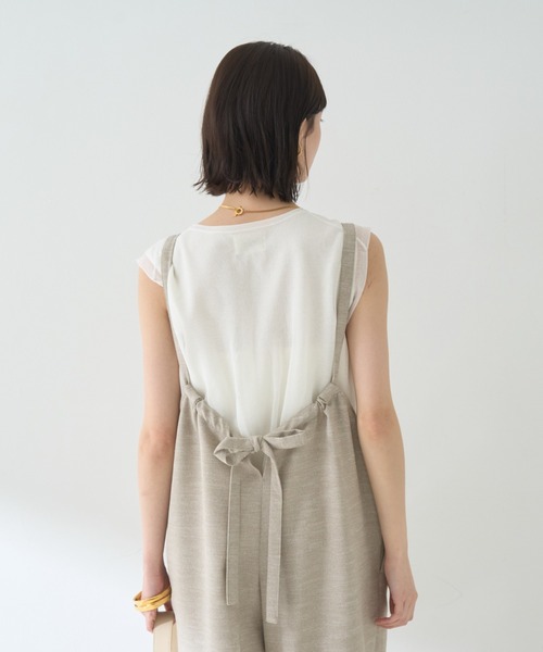 「Rouge vif」 オーバーオール フリー ベージュ レディース_画像4