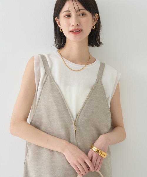 「Rouge vif」 オーバーオール フリー ベージュ レディース_画像5