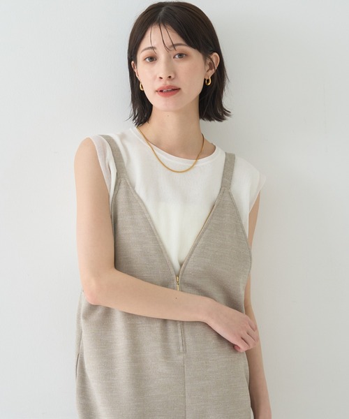 「Rouge vif」 オーバーオール フリー ベージュ レディース_画像6