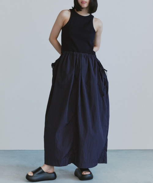 「duei」 ノースリーブワンピース FREE ネイビー レディース_画像7