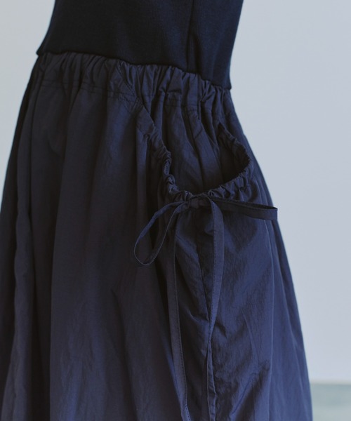 「duei」 ノースリーブワンピース FREE ネイビー レディース_画像9