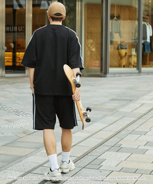 BASEBALL SHIRT SWEAT SHORTS セットアップ MLB セットアップ メンズ レディース : ZOZOTOWN Yahoo!店 - 通販