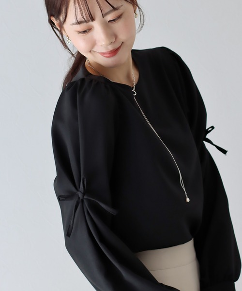 「BLUEEAST」 長袖ブラウス MEDIUM ベージュ レディース_画像9